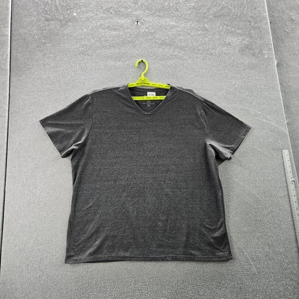 01.ALGO Men‎ Shirt XXL Gray Performance Short Sleeve